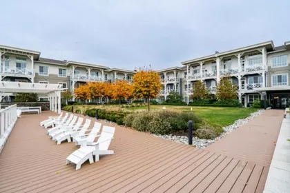 Outdoor Deck Photo of 129 5535 Admiral Way, Delta, BC