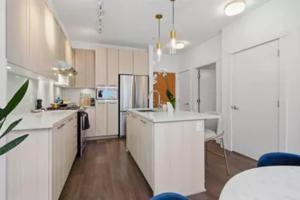 Kitchen Island Photo of 409 123 W 1st Street, North Vancouver, BC