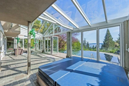 Aerial View of 4253 Rockbank Place, West Vancouver, BC