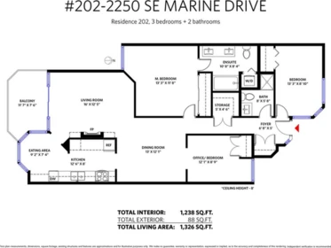 Staircase Photo of 202 2250 SE Marine Drive, Vancouver, BC