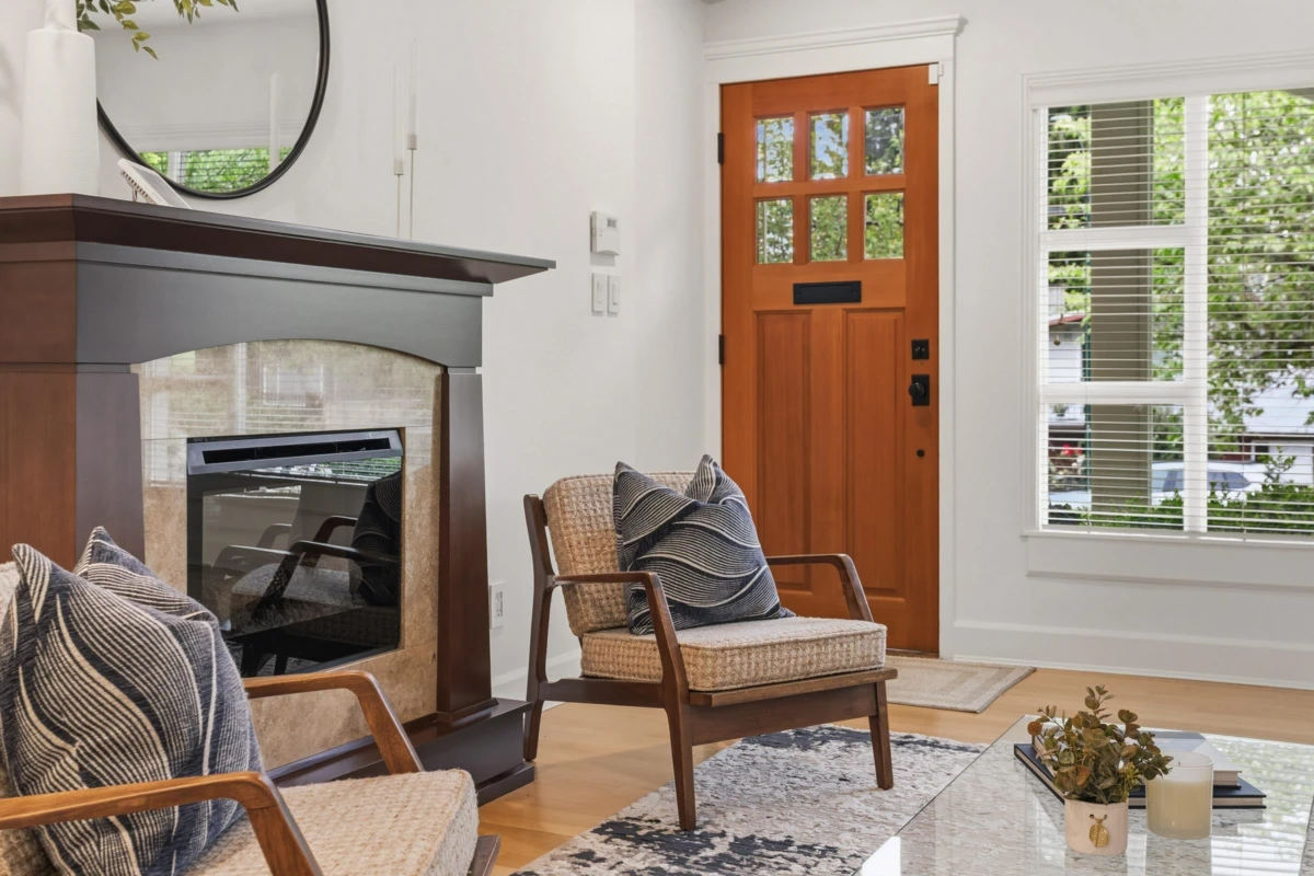 Living Room Photo of 4467 St. George Street, Vancouver, BC