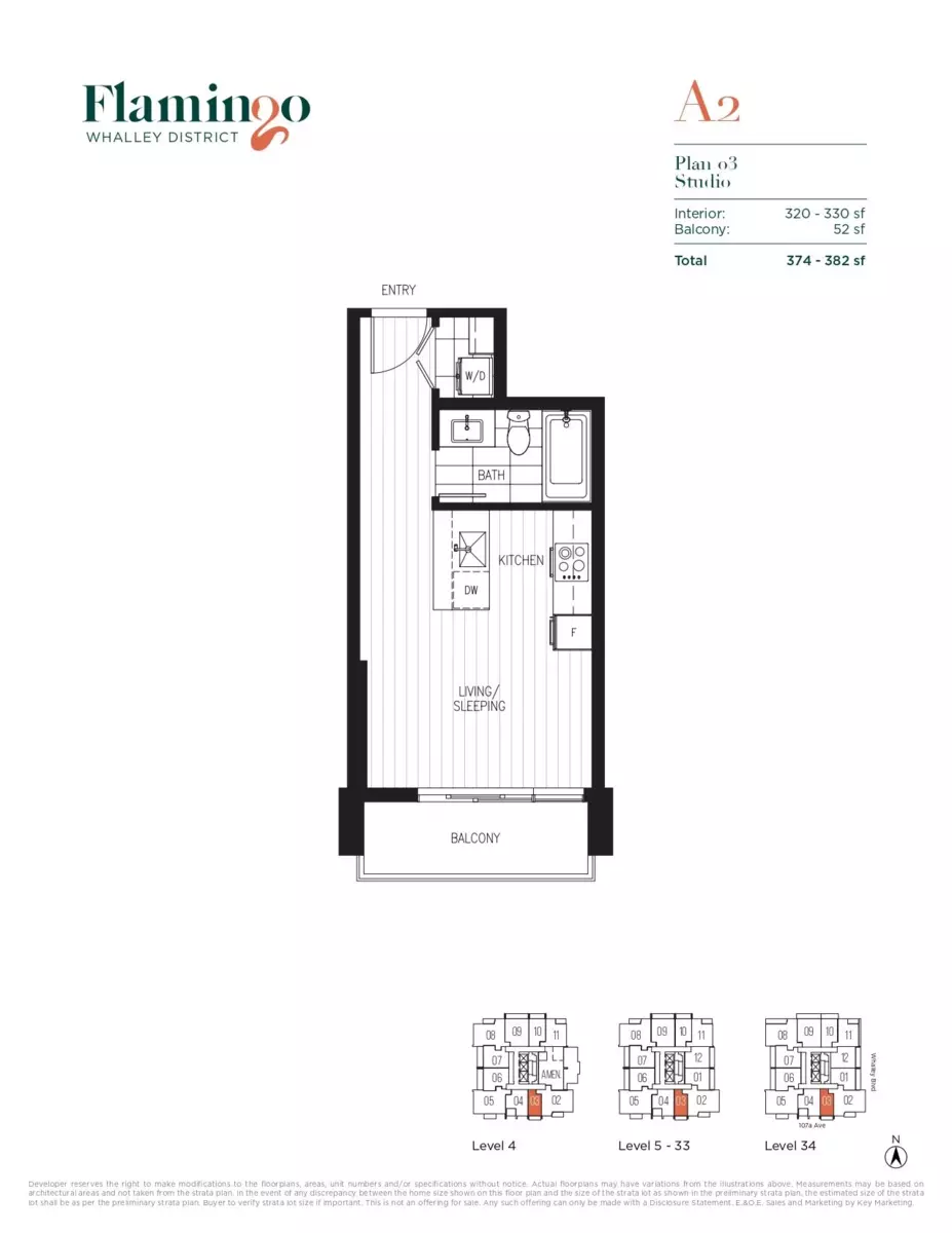 Exterior Rear Photo of 2803 13675 107a Avenue, Surrey, BC