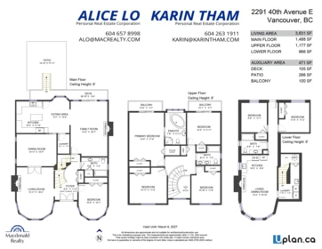 2291 E 40th Avenue, Vancouver, BC, Vancouver — Single Family Residence for sale