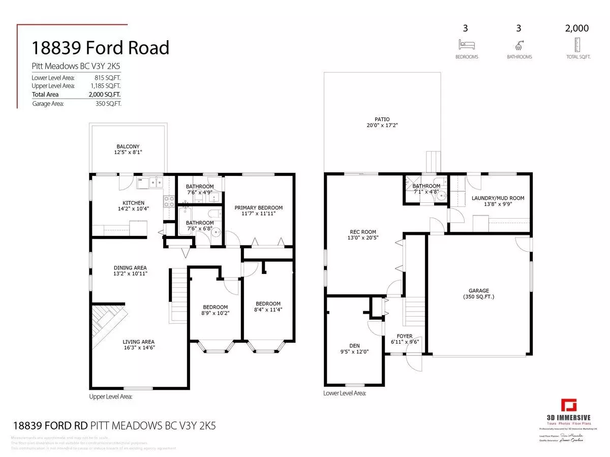 Exterior Rear Photo of 18839 Ford Road, Pitt Meadows, BC