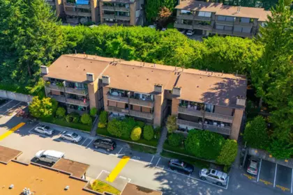Aerial View of 1059 Old Lillooet Road, North Vancouver, BC