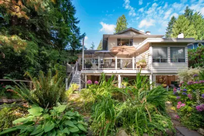 Aerial View of 4594 Teviot Place, North Vancouver, BC