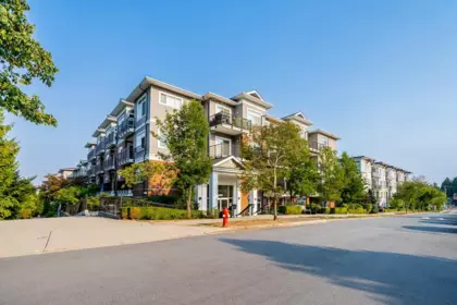 Exterior Rear Photo of 401 6480 195a Street, Surrey, BC