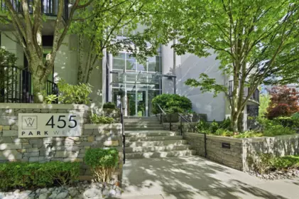 Aerial View of 803 455 Beach Crescent, Vancouver, BC