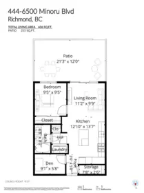 Entry Foyer Photo of 444 6500 Minoru Boulevard, Richmond, BC