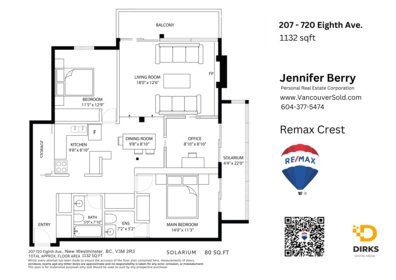 207 720 Eighth Avenue, New Westminster, BC, New westminster — Apartment/Condo for sale