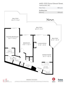 402 2222 Prince Edward Street, Vancouver, BC, Vancouver — Apartment/Condo for sale