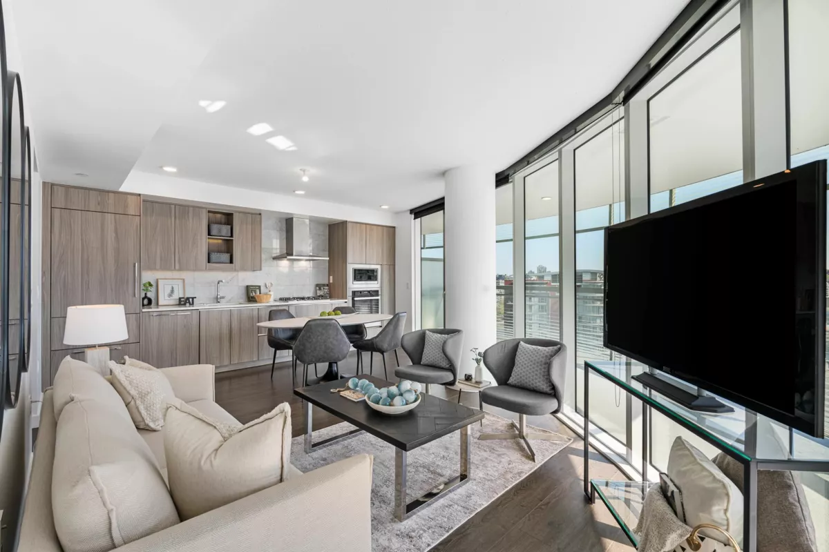 Family Room Photo of 1584 87 Nelson Street, Vancouver, BC