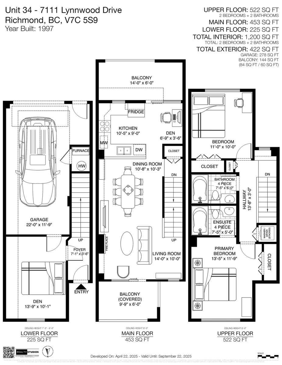 Outdoor Deck Photo of 34 7111 Lynnwood Drive, Richmond, BC