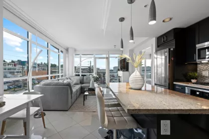 Family Room Photo of 502 172 Victory Ship Way, North Vancouver, BC