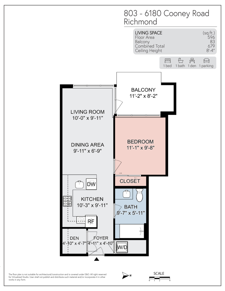 Outdoor Patio Photo of 803 6180 Cooney Road, Richmond, BC