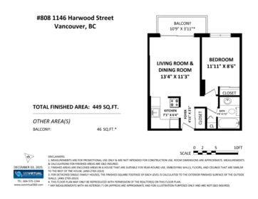 Outdoor Deck Photo of 808 1146 Harwood Street, Vancouver, BC