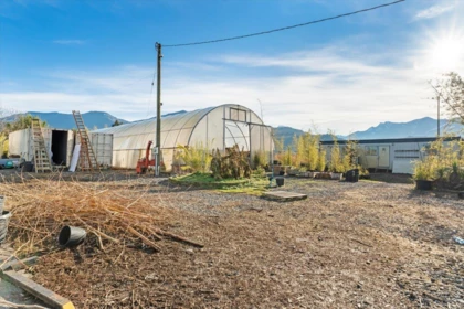 Aerial View of 8450 Banford Road, Chilliwack, BC