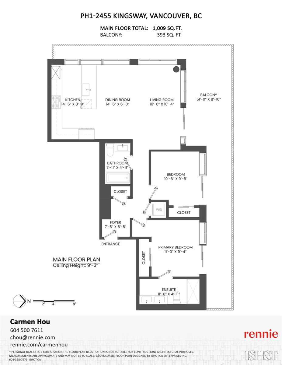 Front Yard Photo of PH1 2455 Kingsway, Vancouver, BC