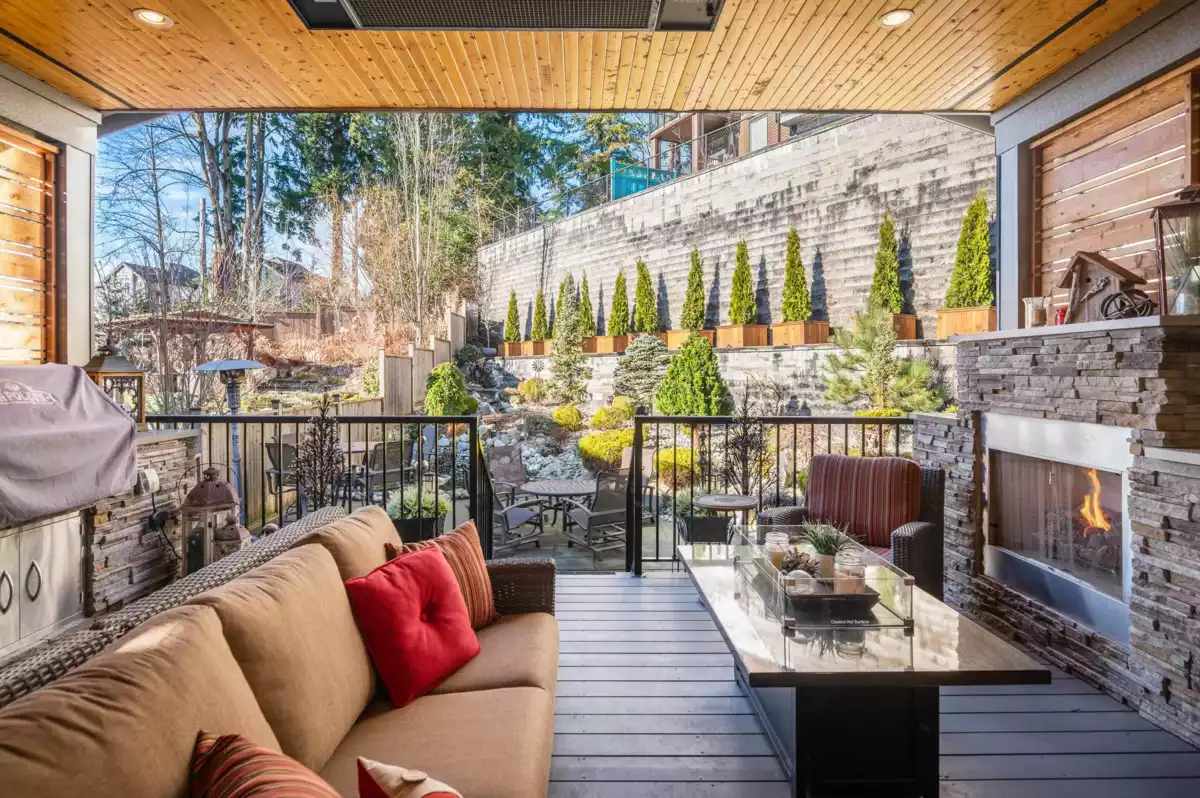 Aerial View of 1412 Strawline Hill Street, Coquitlam, BC