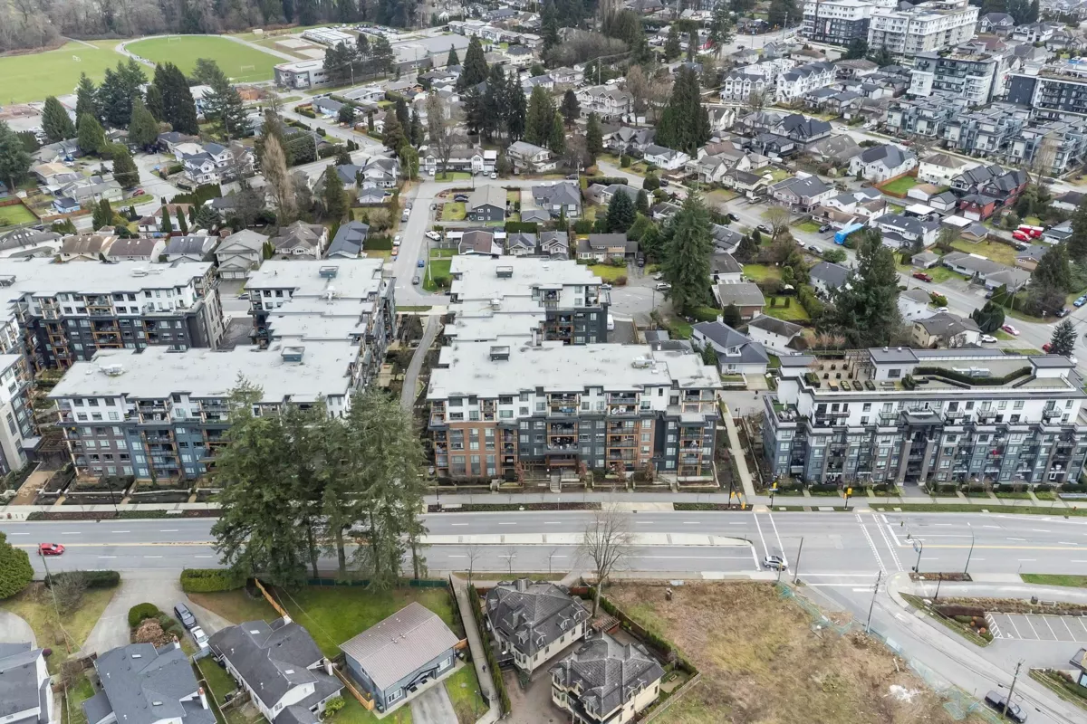 Aerial View of 612 735 Anskar Court, Coquitlam, BC