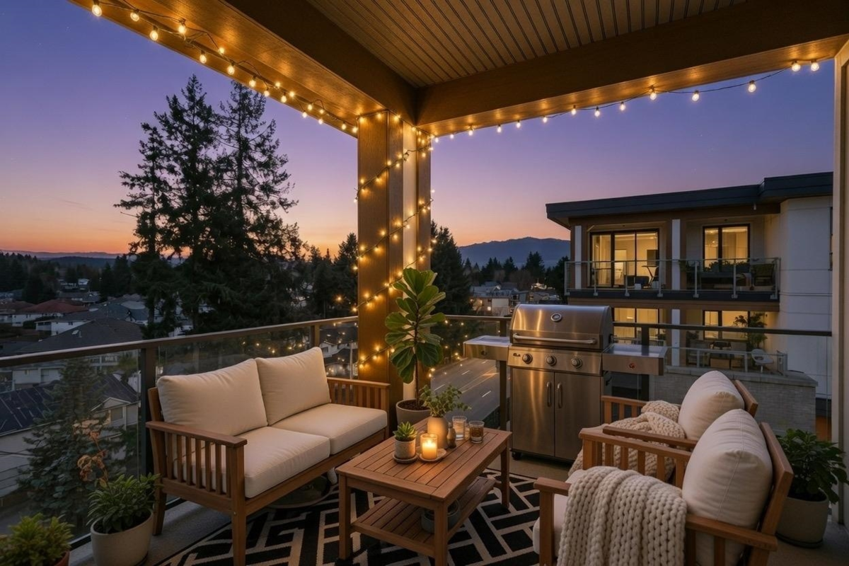 Backyard Photo of 612 735 Anskar Court, Coquitlam, BC