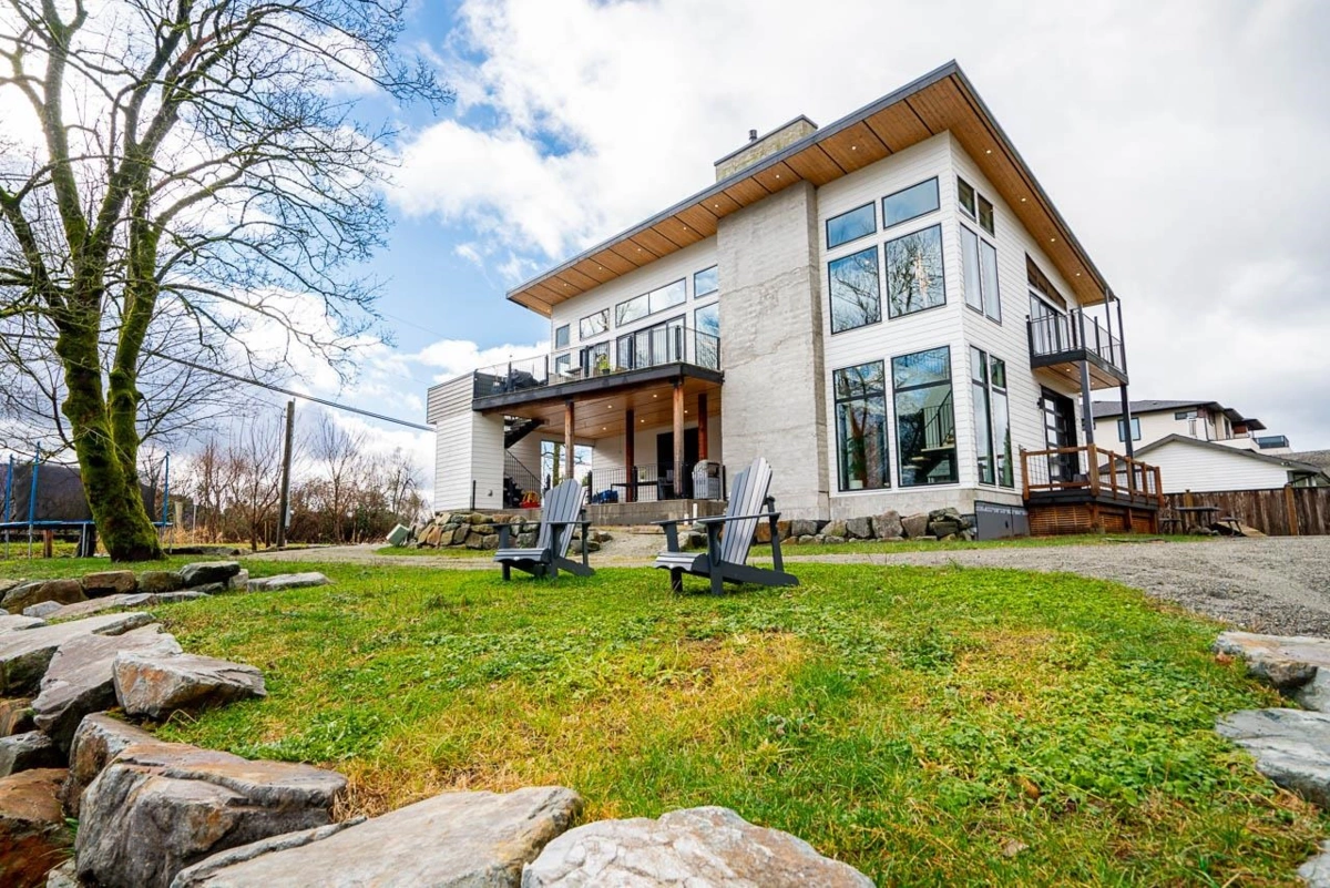 Aerial View of 35727 Shook Road, Mission, BC