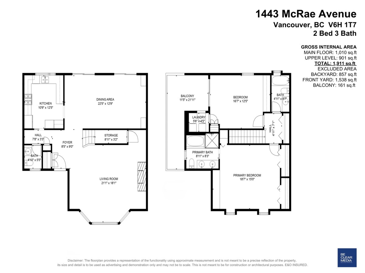 Aerial View of 1443 Mcrae Avenue, Vancouver, BC