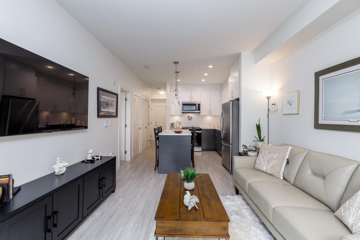 Kitchen Island Photo of A111 20834 80 Avenue, Langley, BC