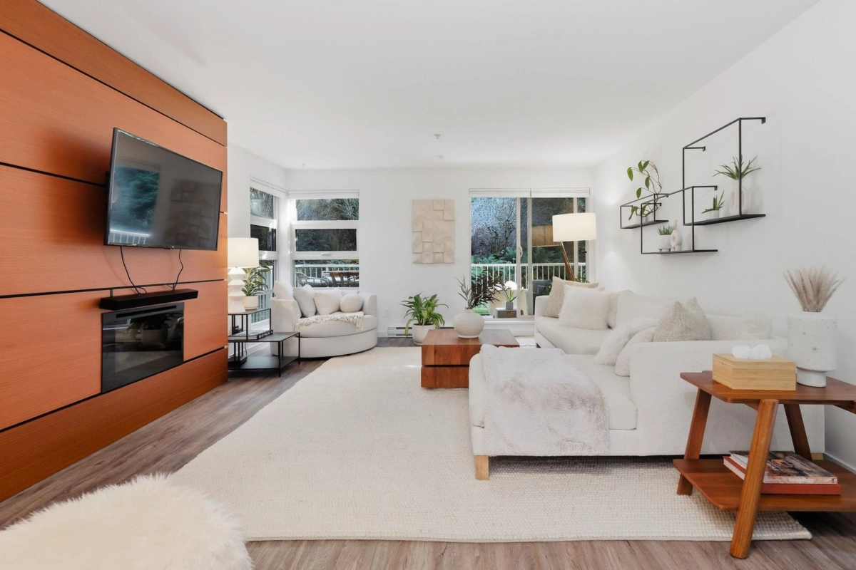 Living Room Photo of 105 2832 Capilano Road, North Vancouver, BC