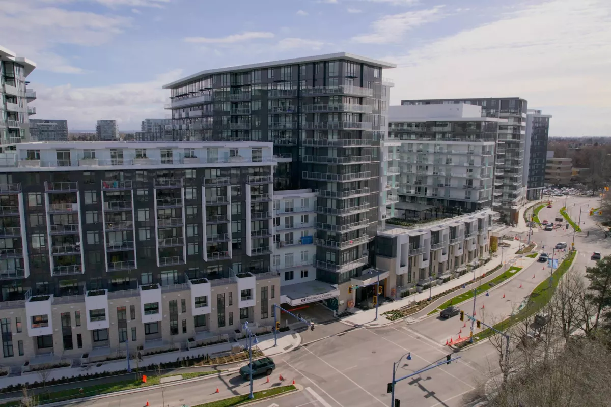 Exterior Rear Photo of 1215 6500 Minoru Boulevard, Richmond, BC