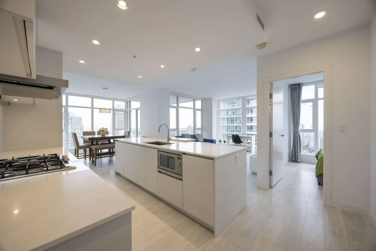 Living Room Photo of 3606 4670 Assembly Way, Burnaby, BC
