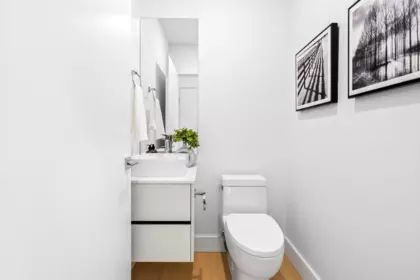Powder Room Photo of 2 6933 Prince Edward Street, Vancouver, BC
