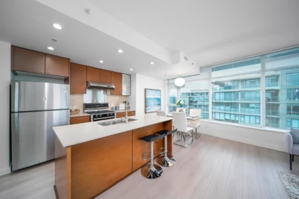 Kitchen Island Photo of 1703 5900 Alderbridge Way, Richmond, BC