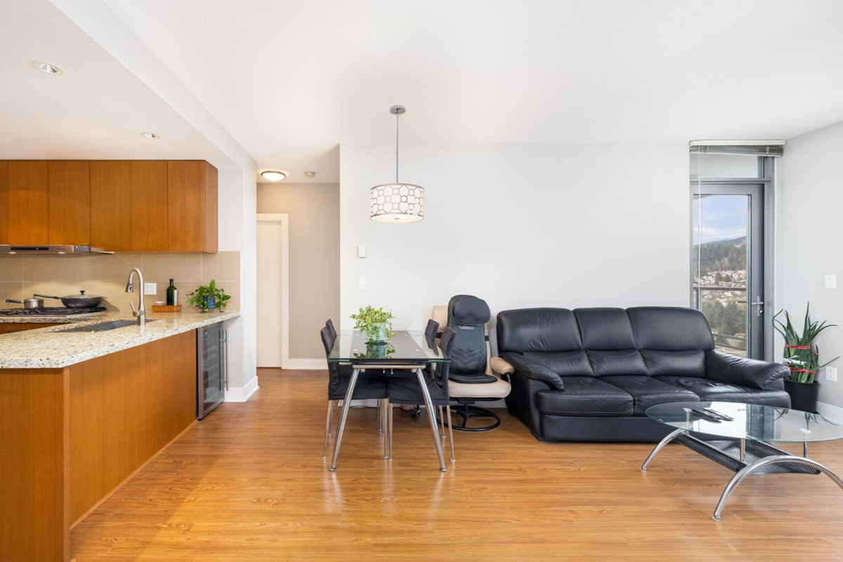Living Room Photo of 2206 1155 The High Street, Coquitlam, BC