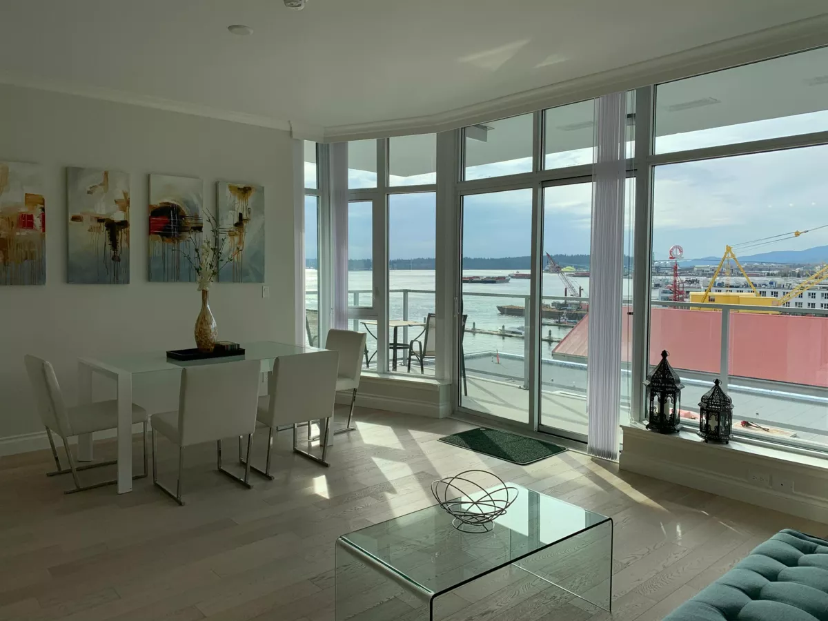 Living Room Photo of 807 175 Victory Ship Way, Vancouver, BC
