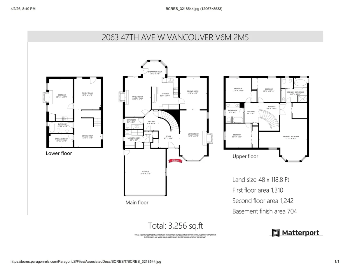 Exterior Rear Photo of 2063 W 47th Avenue, Vancouver, BC