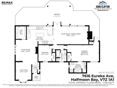 Aerial View of 7616 Eureka Avenue, Halfmoon Bay, BC