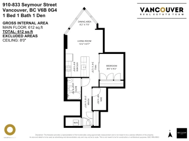 Aerial View of 910 833 Seymour Street, Vancouver, BC