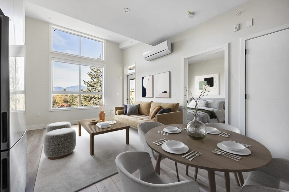 Living Room Photo of 608 45497 Campus Drive, Chilliwack, BC