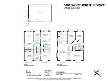Hallway Photo of 3462 Worthington Drive, Vancouver, BC