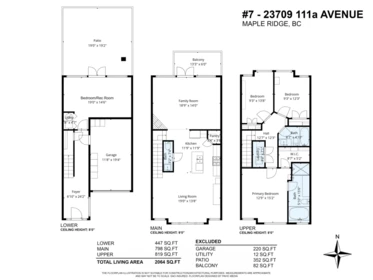 Aerial View of 7 23709 111a Avenue, Maple Ridge, BC