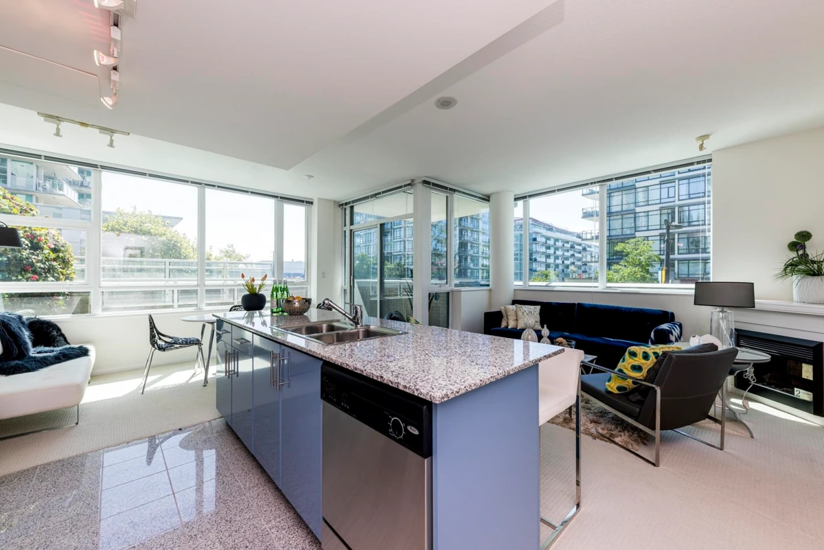 Living Room Photo of 303 168 E Esplanade, North Vancouver, BC