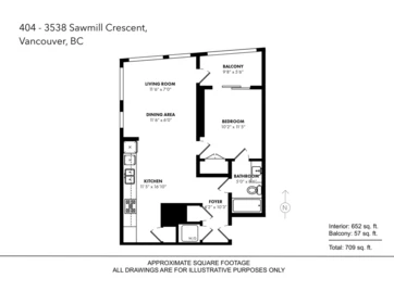 Front Yard Photo of 404 3538 Sawmill Crescent, Vancouver, BC