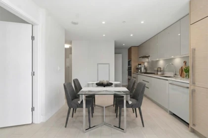 Kitchen Island Photo of 404 3538 Sawmill Crescent, Vancouver, BC