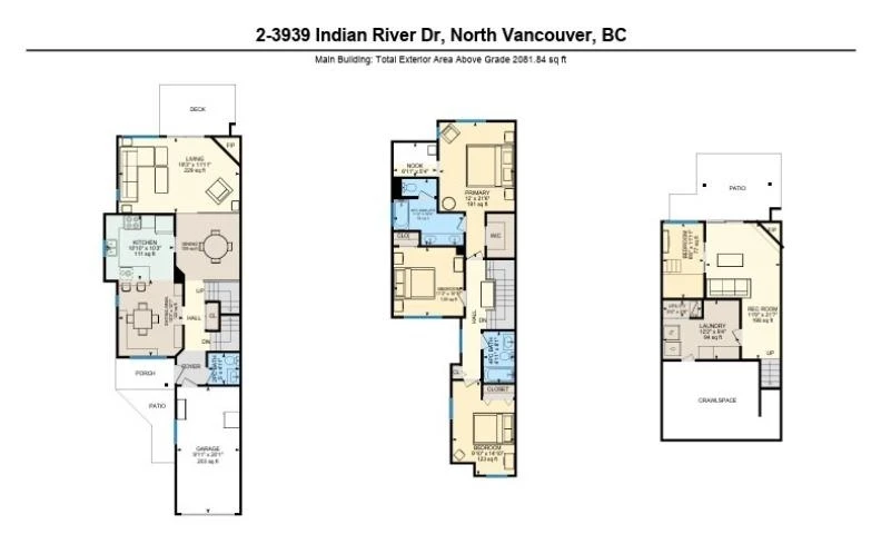 Living Room Photo of 2 3939 Indian River Drive, North Vancouver, BC