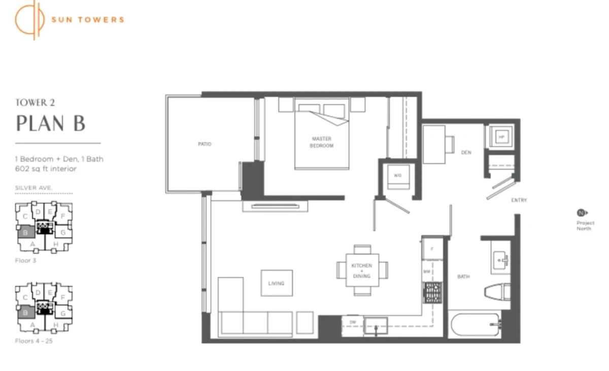 Exterior Rear Photo of 2302 6398 Silver Avenue, Burnaby, BC