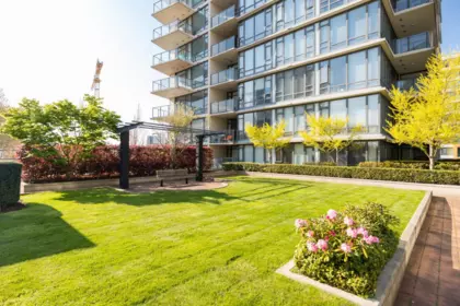 Aerial View of 808 6888 Alderbridge Way, Richmond, BC