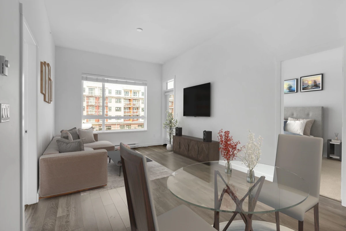 Family Room Photo of 413 13628 81a Avenue, Surrey, BC