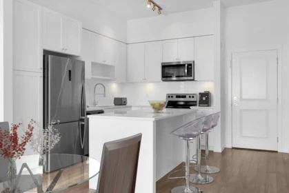 Kitchen Island Photo of 413 13628 81a Avenue, Surrey, BC