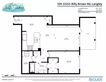 Aerial View of 109 23255 Billy Brown Road, Langley, BC